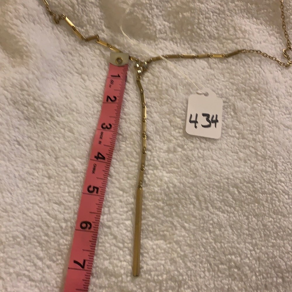 VINTAGE SILVER COLOR Y-NECKLACE